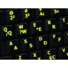 Glowing fluorescent Portuguese Brazilian - English keyboard sticker