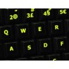 Glowing fluorescent Portuguese keyboard sticker