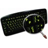 Glowing fluorescent Portuguese English keyboard sticker