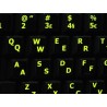 Glowing fluorescent Portuguese English keyboard sticker