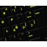 Glowing fluorescent Spanish (LA) keyboard sticker