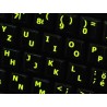 Glowing fluorescent Swiss English keyboard sticker