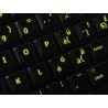 Glowing fluorescent Swiss keyboard sticker