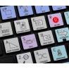 CUBASE / NUENDO Galaxy series keyboard sticker  apple