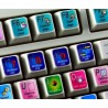 Vcube keyboard sticker