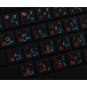Arabic Farsi Russian transparent keyboard stickers
