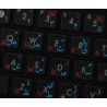 Farsi (Persian)-Russian transparent keyboard stickers