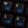 Hungarian transparent keyboard stickers