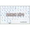 French Bepo transparent keyboard stickers