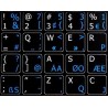 Programmer Dvorak English non-transparent keyboard stickers 14x14