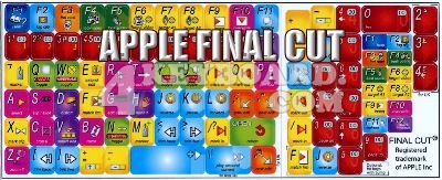 APPLE FINAL CUT KEYBOARD STICKERS  