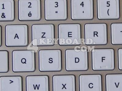 MAC FRENCH AZERTY STICKERS WHITE COLOR OF BACKGROUND  