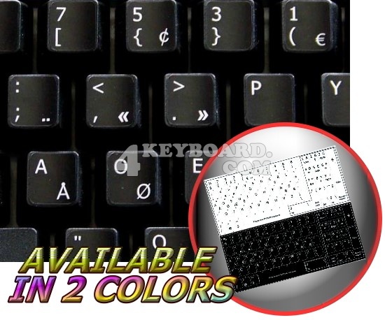 PROGRAMMER DVORAK NONTRANSPARENT KEYBOARD STICKER BLACK  