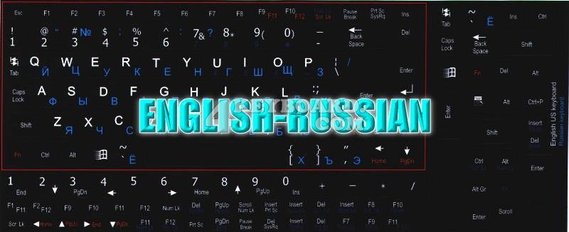 These Russian   English keyboard stickers can be both   the 