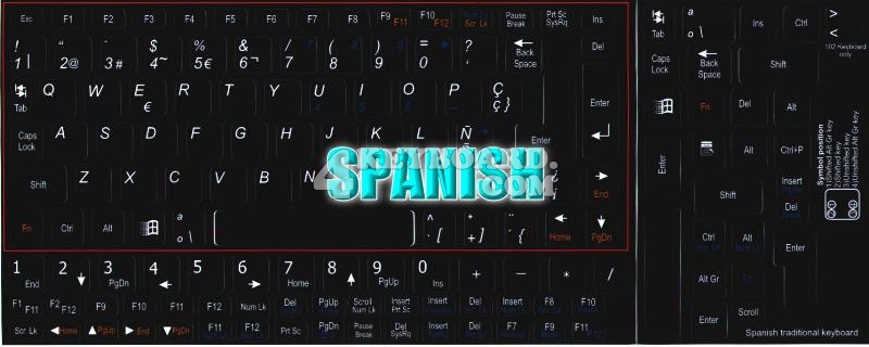 These Spanish keyboard stickers can be both   the easiestas well as 