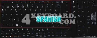 Spanish Keyboard sticker