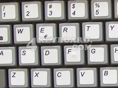 NETBOOK SPANISH LATIN AMERICAN KEYBOARD STICKERS WHITE  