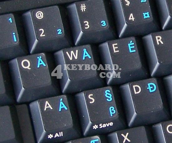   ENGLISH US INTERNATIONAL TRANSPARENT KEYBOARD STICKERS