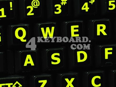 English US Glowing Fluorescent keyboard stickers are vibrant, bright 