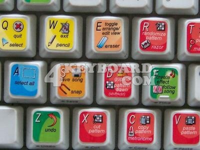 The Propellerhead Reason keyboard stickers are designed to improve 