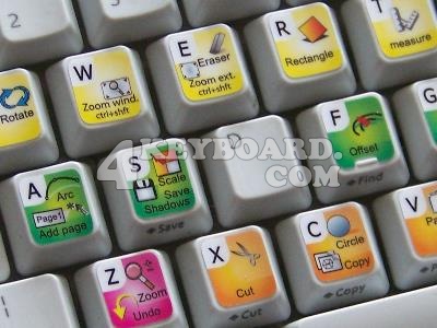 The Google SketchUp ® keyboard stickers arecompatible with all 