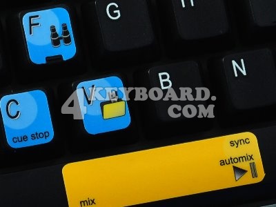 The Virtual DJ ® keyboard stickers arecompatible with all default 